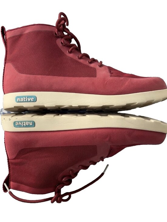 Native FITZROY Unisex Men’s Sz 12 US Trekking Boot Model Fire Track Red Bone main image 9
